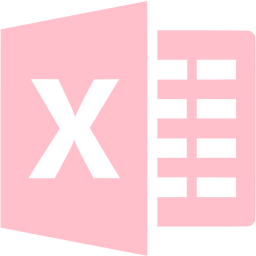 Pink Excel 3 Icon Free Pink Office Icons