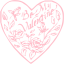 pink heart 32 icon