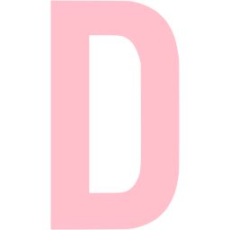 Pink letter d icon - Free pink letter icons