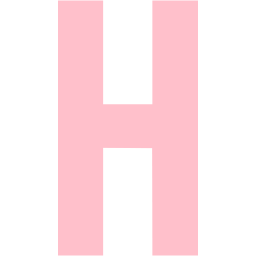 Letter H pink alphabet glossy 22281559 PNG