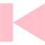 pink media step backward icon