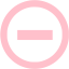 pink minus 5 icon