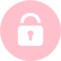 Pink private icon - Free pink lock icons