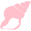 pink seashell icon