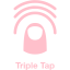 pink triple tap 2 icon