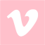 pink vimeo 2 icon