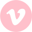 pink vimeo 4 icon