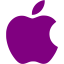 purple apple icon