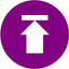 purple arrow 180 icon