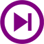 purple arrow 43 icon