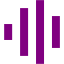 purple audio spectrum icon