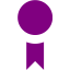 purple badge 2 icon