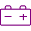 purple battery 12 icon