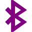 purple bluetooth 3 icon