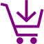 purple cart 20 icon