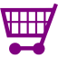 purple cart 23 icon