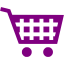 purple cart 24 icon