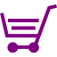 purple cart 36 icon