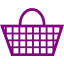 purple cart 38 icon