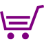 purple cart 41 icon