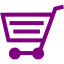 purple cart 77 icon