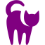 purple cat icon