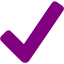 purple checkmark icon