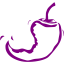 purple chili pepper 18 icon