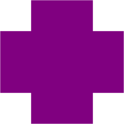 Purple cross icon - Free purple plus icons