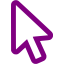 purple cursor icon