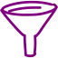 purple filter icon