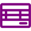 purple invoice icon