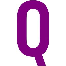 Purple letter q icon - Free purple letter icons