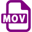 purple mov icon