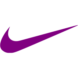 purple nike sign