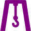 purple overhead crane icon