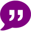 purple quote icon