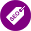 purple seo tag 2 icon