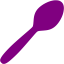 purple spoon icon