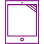 purple tablet icon