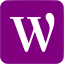 purple wordpress 3 icon