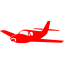 red airplane icon