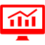 red analytics icon