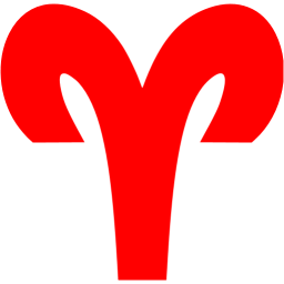 Red aries icon - Free red zodiac signs icons