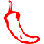 red chili pepper 8 icon