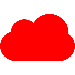 Red cloud 4 icon - Free red cloud icons