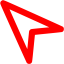 red cursor 3 icon