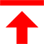 red data transfer upload icon
