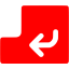 red enter icon