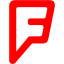 red foursquare 2 icon